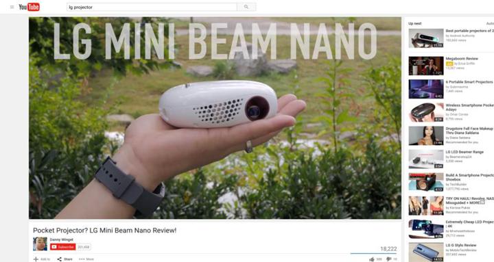 LG Mini Beam Nano